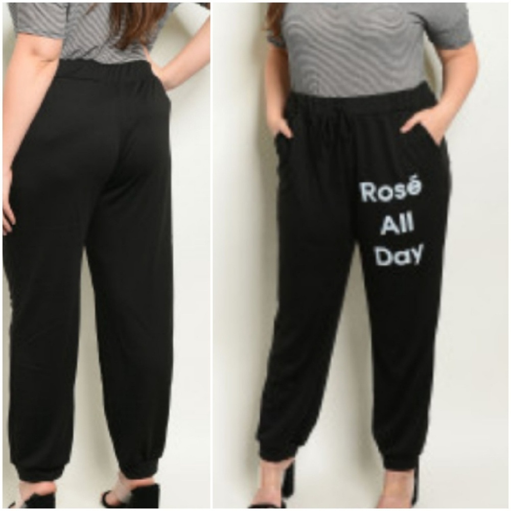 ‼PRICE DROP‼" Rose All Day"  Relaxed Fit Pants - Picture 2 of 5